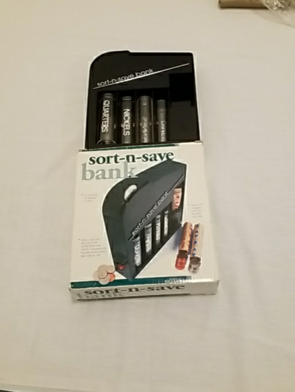 sort-n-save Bank Coin Organizer - Black